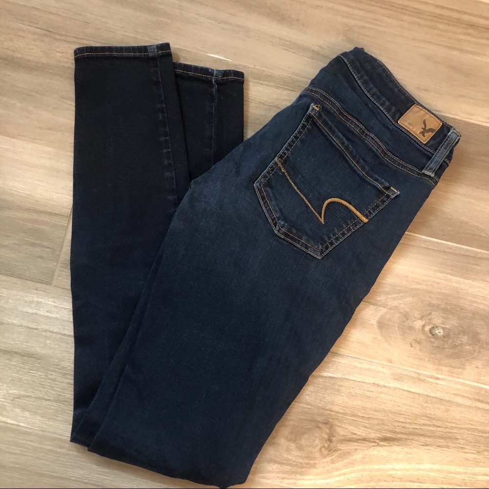 AE Dark blue jegging/jean pants